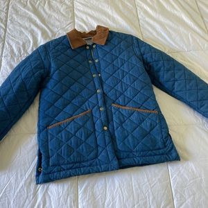 Quilted Denim Chore Coat • Size S/M • EUC Vintage